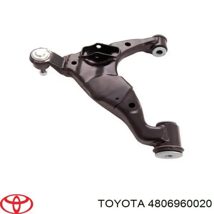 4806960020 Toyota braço oscilante inferior esquerdo de suspensão dianteira