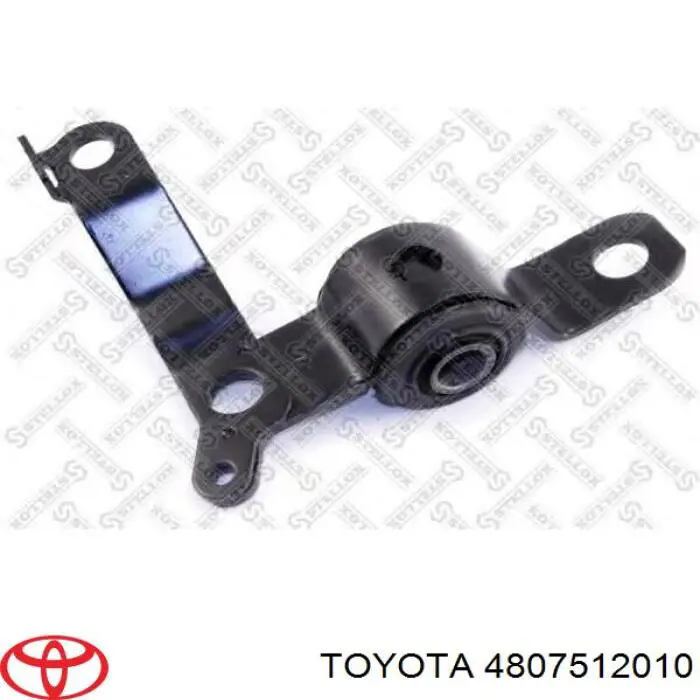 4807512010 Toyota bloco silencioso dianteiro do braço oscilante inferior