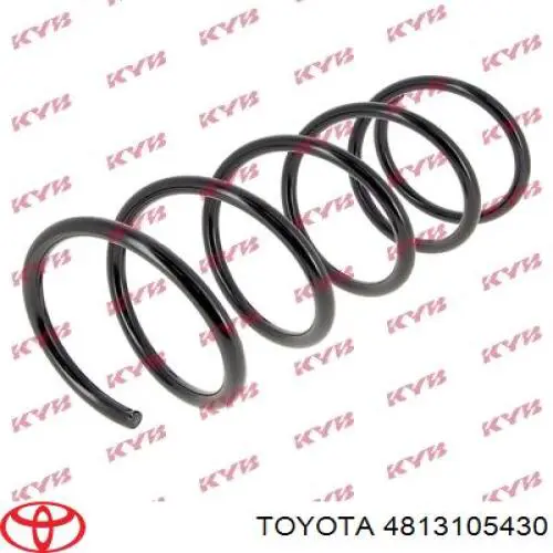 Пружина амортизатора передняя Toyota 4813105430 цена, от 27.37 USD