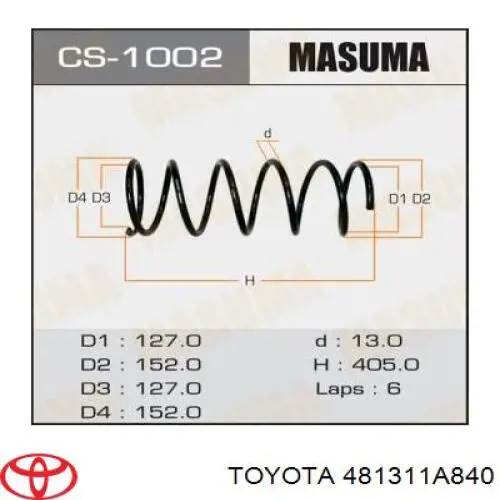 481311A840 Toyota mola dianteira