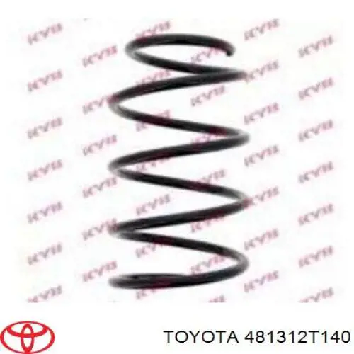 Muelle de suspensión eje delantero 481312T140 Toyota