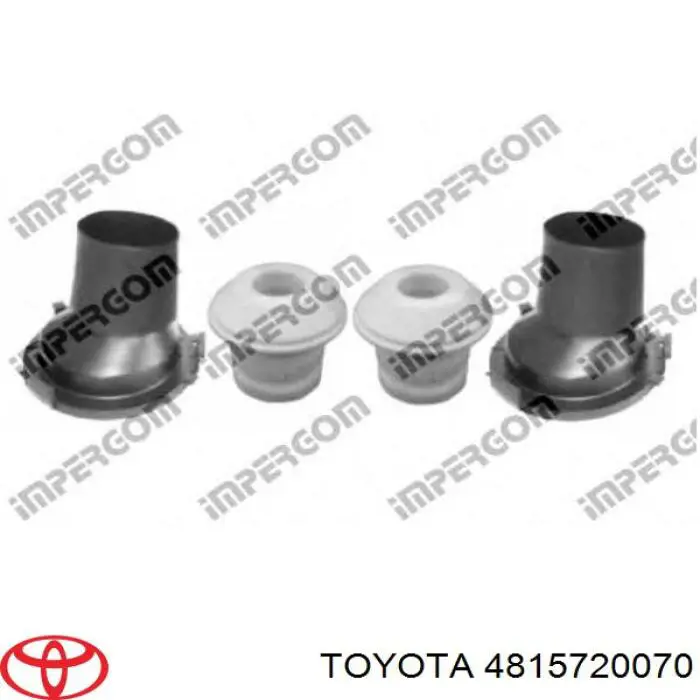 Espaçador (anel de borracha) da mola dianteira superior para Toyota Carina (T17)