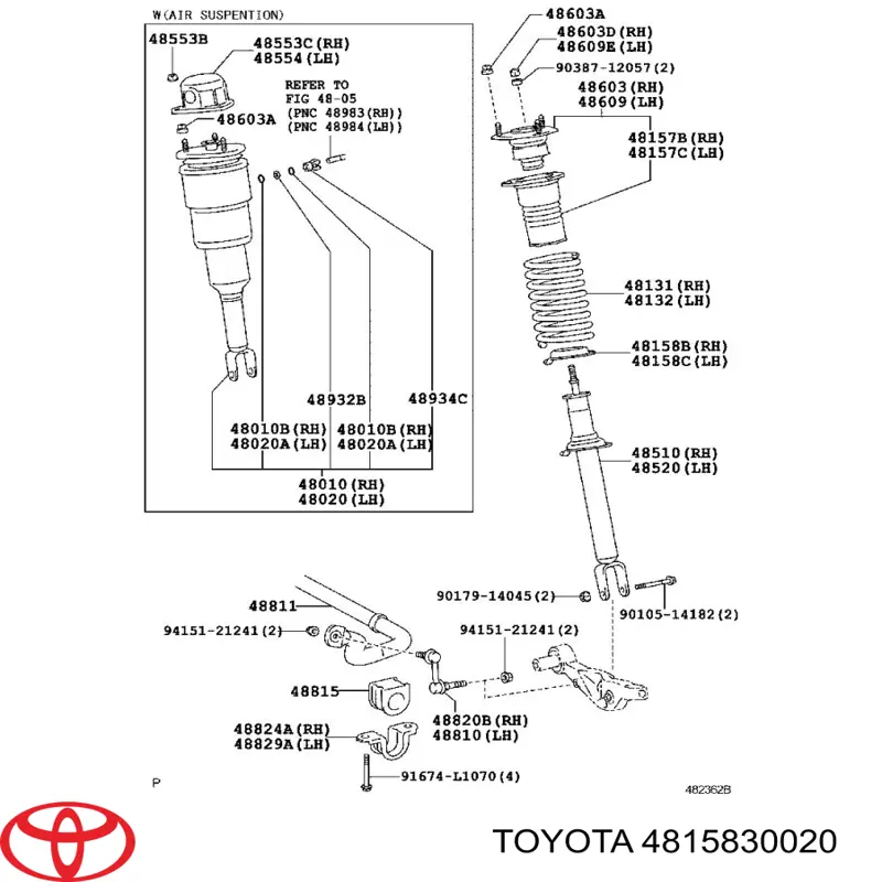 Проставка (резиновое кольцо) пружины передней нижняя Toyota 4815830020 цена, от 4.51 USD