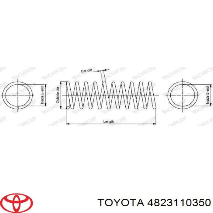 4823110350 Toyota пружина задняя