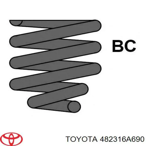 Compre 482316A690 Toyota Mola traseira