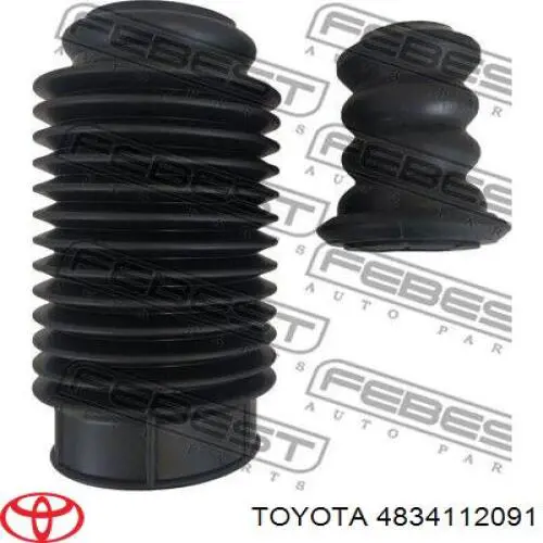 Almohadilla de tope, suspensión trasera 4834112091 Toyota