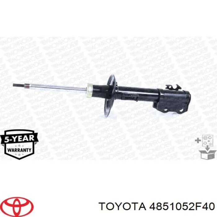 4851052F40 Toyota amortecedor dianteiro direito