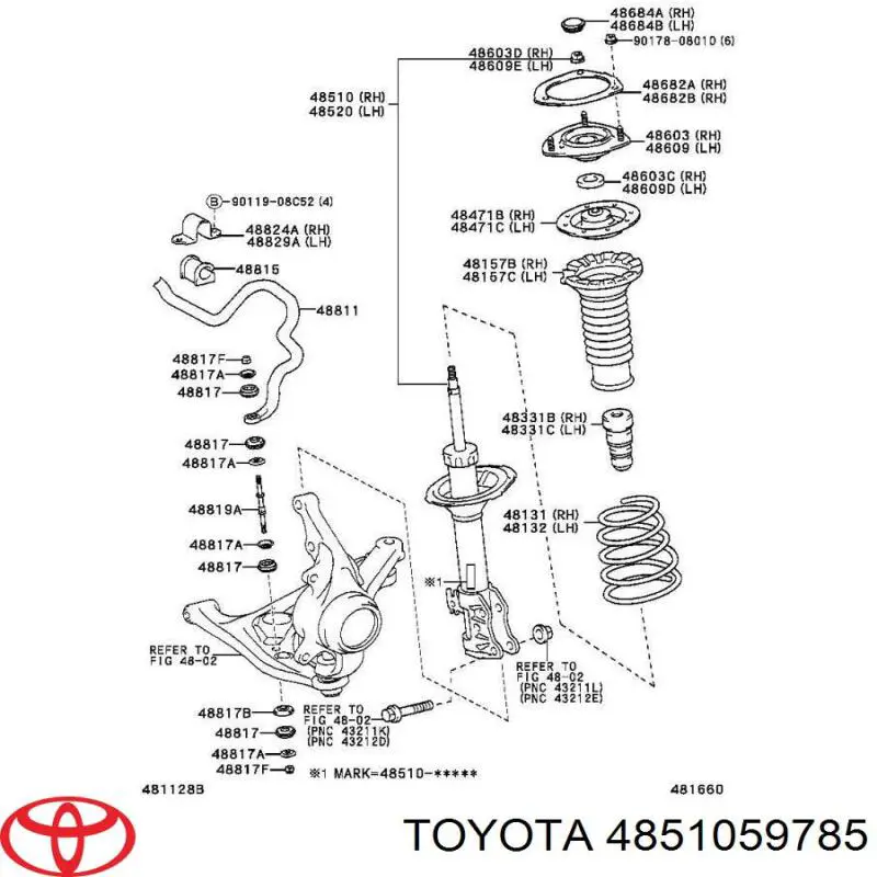 Амортизаторы передние на Toyota Scion XB 