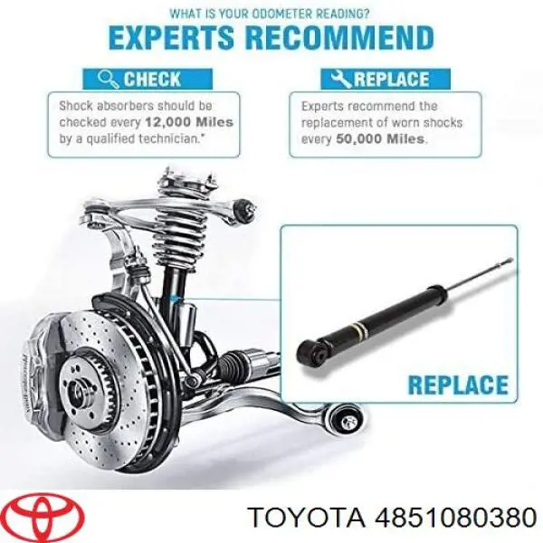 4851080380 Toyota Амортизатор передней подвески правый