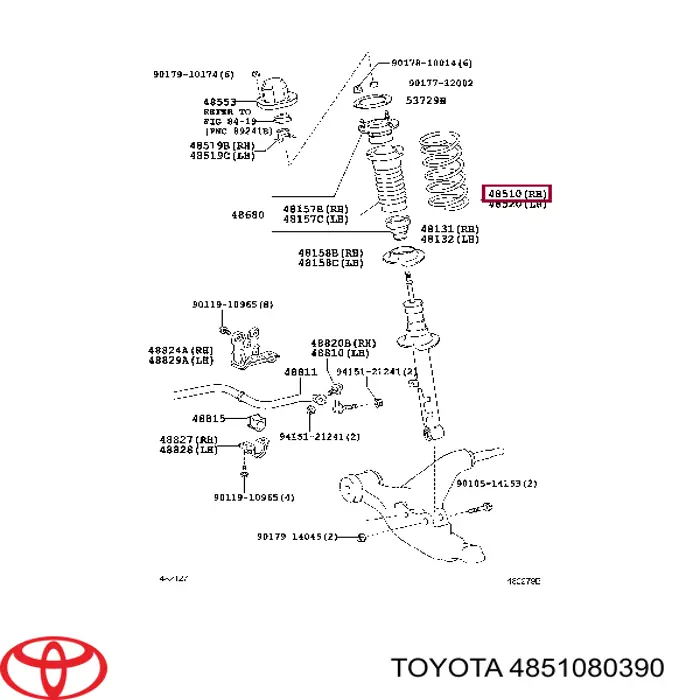 4851080390 Toyota 