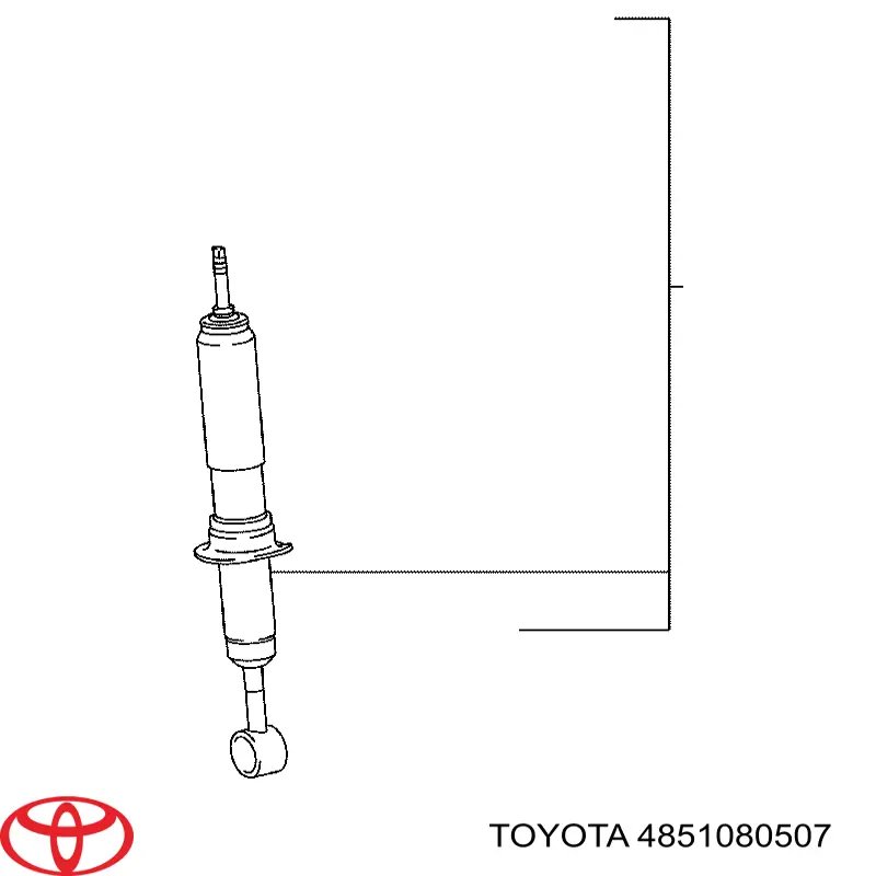 4851080507 Toyota Amortecedor dianteiro