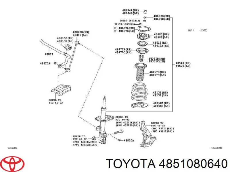  4851080640 Toyota