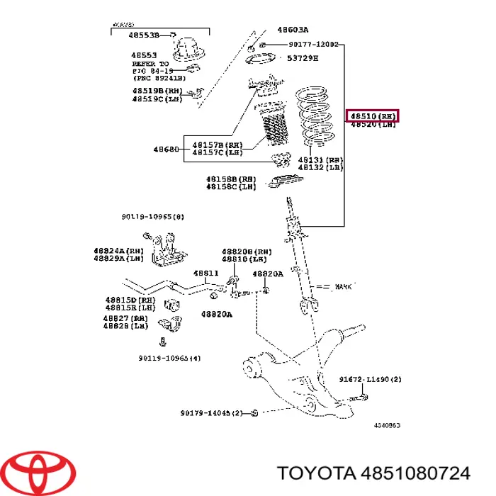 4851080724 Toyota 