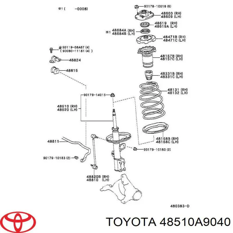  48510A9040 Toyota