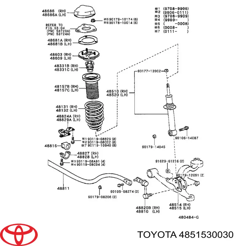 4851530030 Toyota 