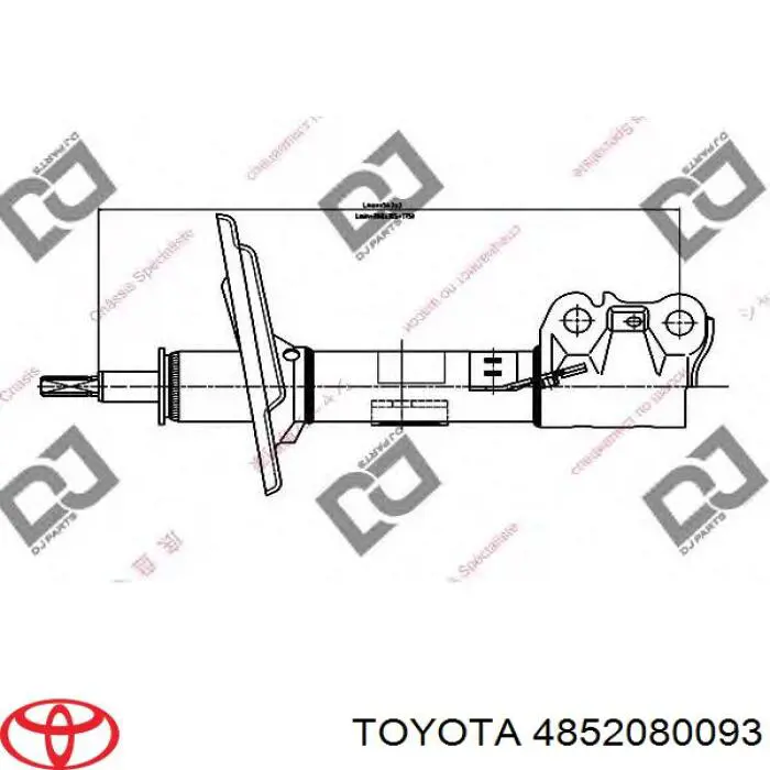 Амортизатор передней подвески левой Toyota 4852080093 цена, от 51.37 USD