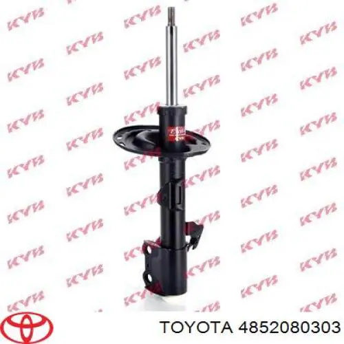 48520-80338 Toyota amortecedor dianteiro esquerdo