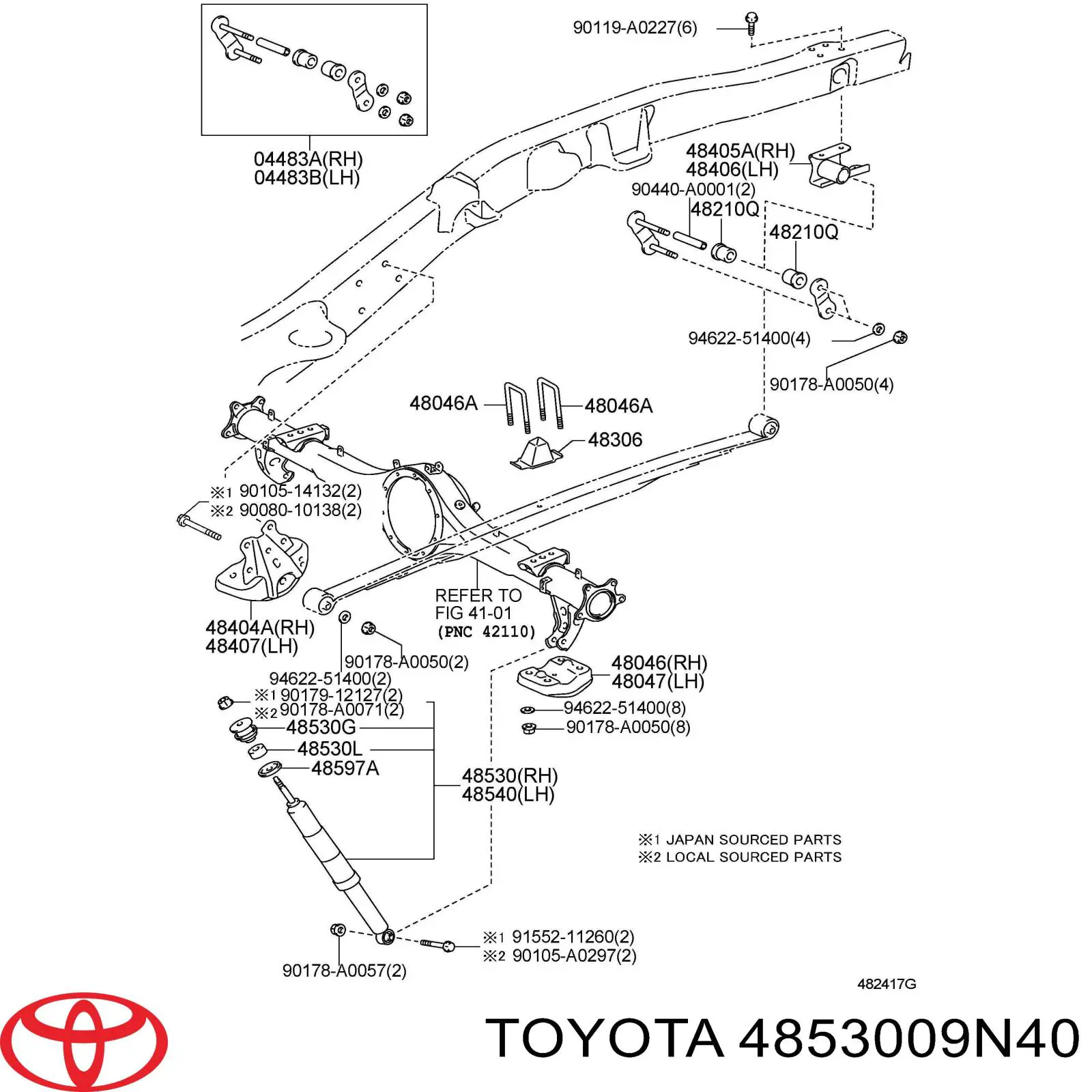  4853009N40 Toyota