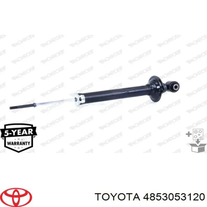 4853053120 Toyota amortecedor traseiro