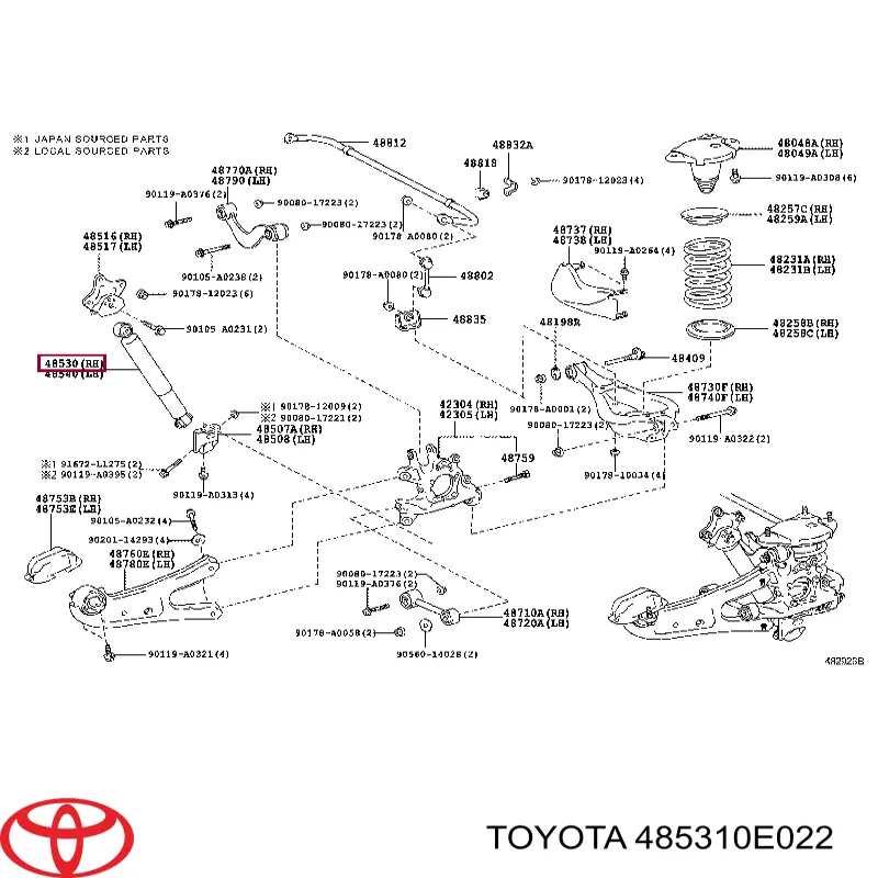 485310E022 Toyota 