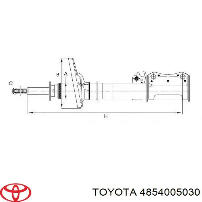 Купить B3162 Tokico Амортизатор задний, левый