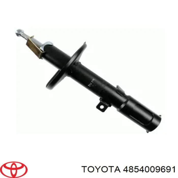 4854009691 Toyota amortecedor traseiro esquerdo