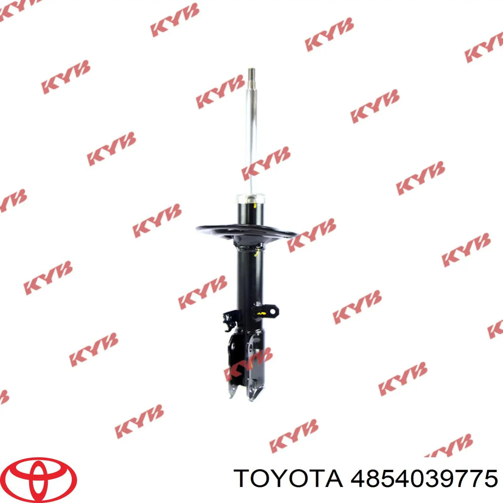 4854039775 Toyota amortecedor traseiro esquerdo