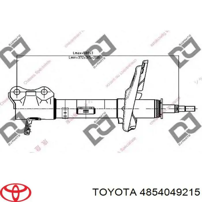 Стойка задняя, левая Toyota 4854049215 цена, от 68.76 USD