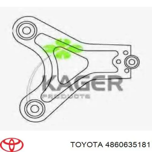 Левый рычаг передней нижней подвески Toyota 4860635181 цена, от 120.23 USD