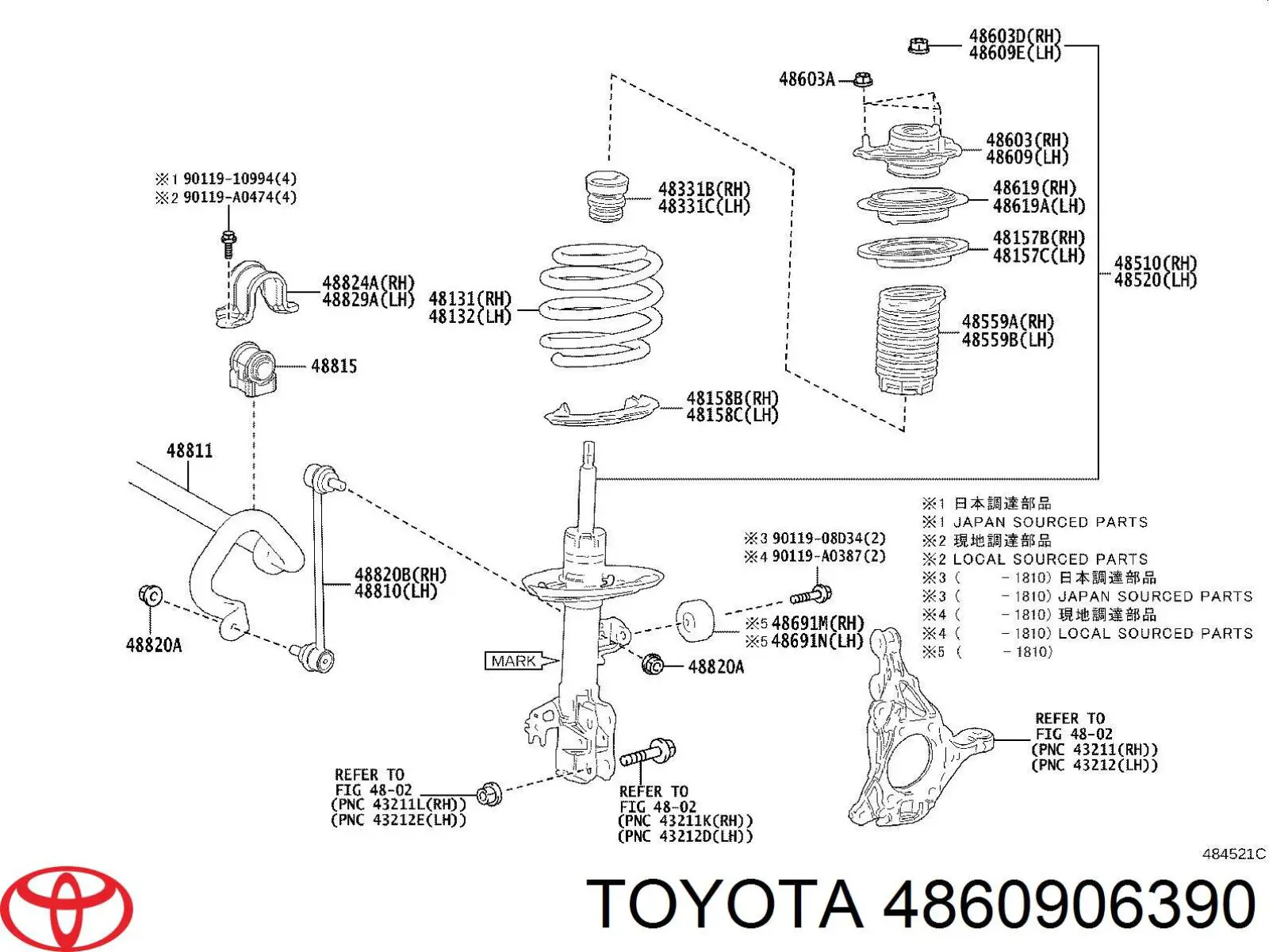  4860906390 Toyota