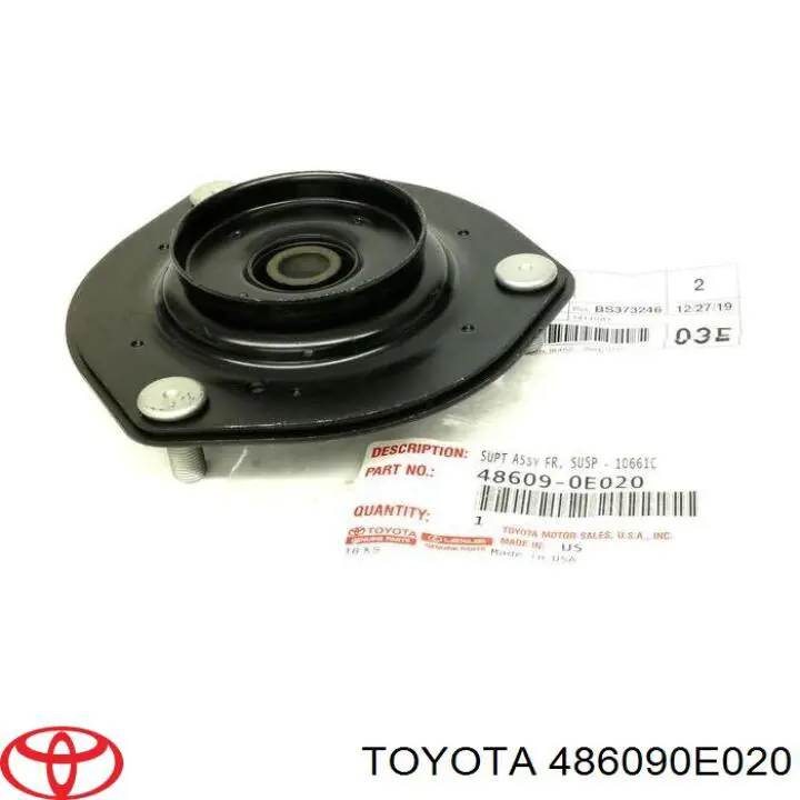 486090E020 Toyota suporte de amortecedor dianteiro