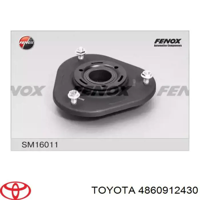 4860912430 Toyota опора амортизатора переднего