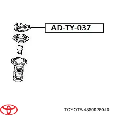 Опора амортизатора переднего 4860928040 Toyota