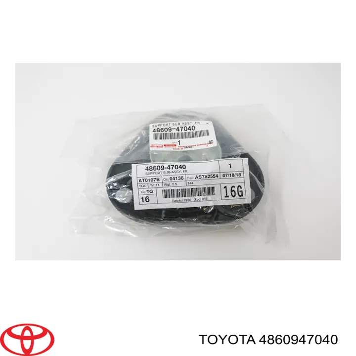 4860947040 Toyota опора амортизатора переднего