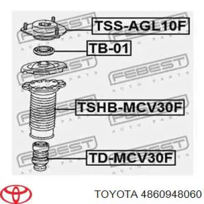 Опора амортизатора переднего Toyota 4860948060