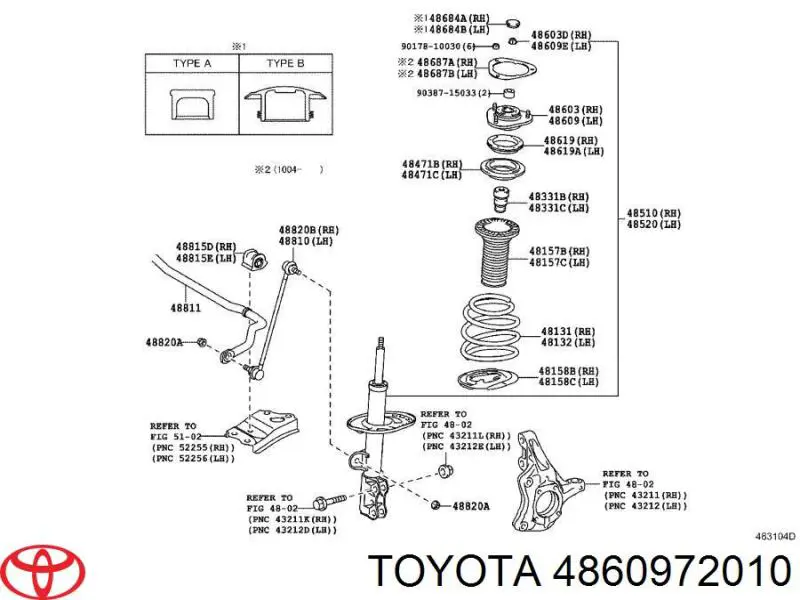  Опора амортизатора переднего Lexus HS 