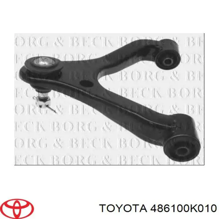 486100K010 Toyota braço oscilante superior direito de suspensão dianteira