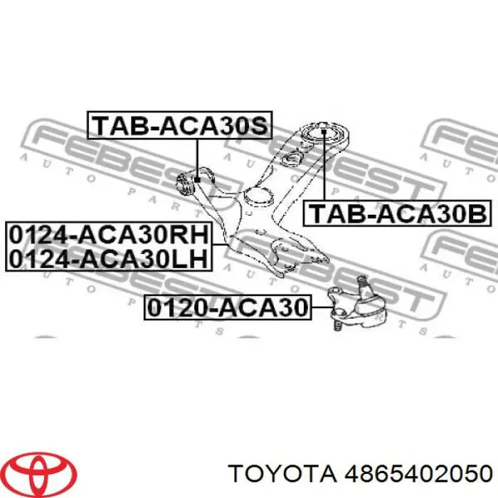 Сайлентблок передней подвески Toyota 4865402050 цена, от 6.51 USD