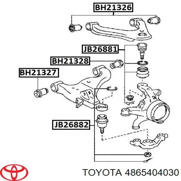 4865404030 Toyota Сайлентблок нижнего переднего рычага