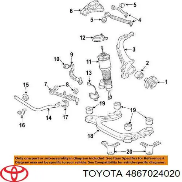  Toyota 4867024020 цена, от 257.26 USD
