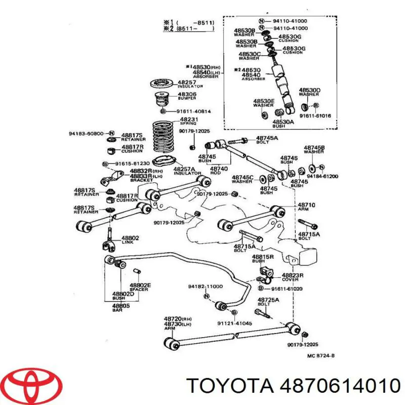 4870614010 Toyota