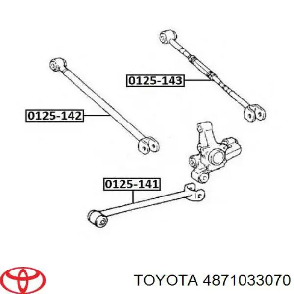 Растяжка задней подвески Toyota 4871033070 цена, от 25.31 USD