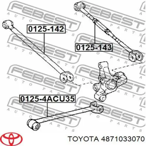 Задняя поперечная тяга Toyota 4871033070