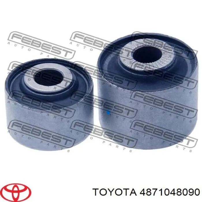 4871048090 Toyota barra transversal de suspensão traseira