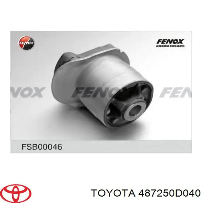 Купить 487250D040 Toyota Сайлентблок задней балки