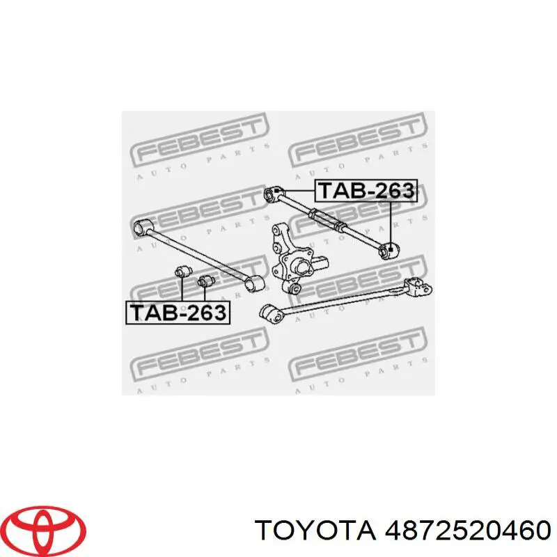 Сайлентблок переднего нижнего рычага на Toyota Celica 