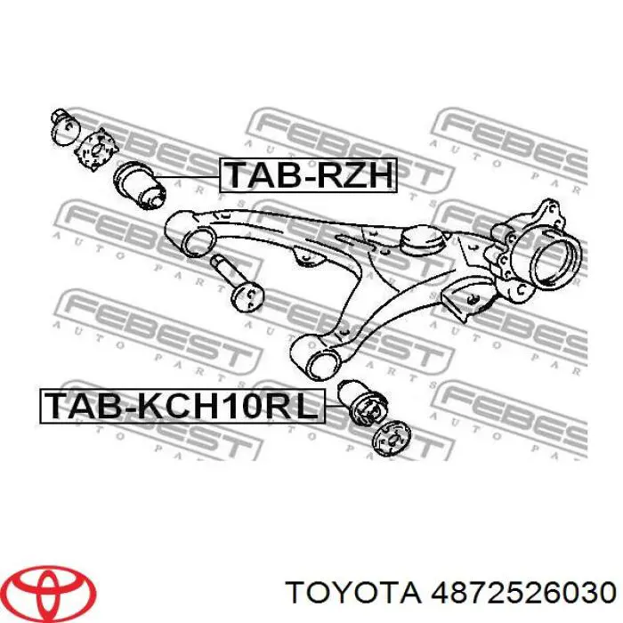 T25TG1030 RBI Сайлентблок задней тяги
