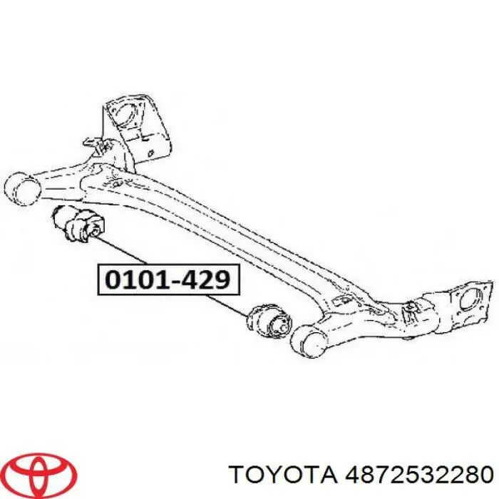 Сайлентблок заднего подрамника Toyota 4872532280 цена, от 30.51 USD