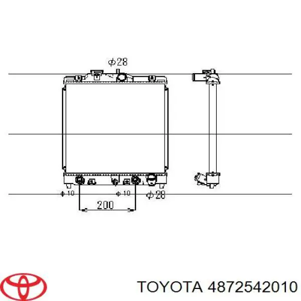 Сайлентблок заднего продольного нижнего рычага Toyota 4872542010
