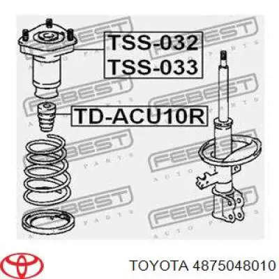 4875048010 Toyota опора амортизатора заднего правого